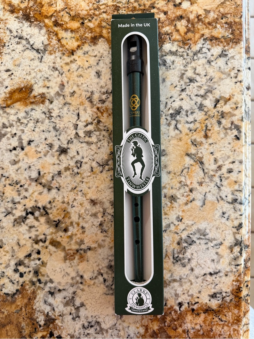 Clarke Tin Whistle in Dark Green